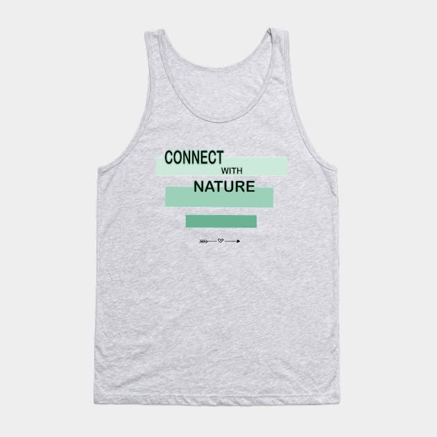 Connection sign with nature design on shirts, hoodies, Mugs, Masks and more Tank Top by bamboonomads